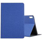 For Huawei Matepad 10.4 Cloth TPU Protective Case with Holder(Dark Blue) - 1