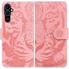 For Tecno Pova Neo 2 Tiger Embossing Pattern Leather Phone Case(Pink) - 1