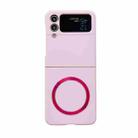 For Samsung Galaxy Z Flip3 5G Skin Feel MagSafe Magnetic Phone Case(Pink) - 1