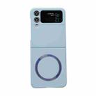 For Samsung Galaxy Z Flip4 Skin Feel MagSafe Magnetic Phone Case(Blue) - 1