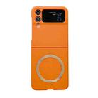 For Samsung Galaxy Z Flip4 Skin Feel MagSafe Magnetic Phone Case(Orange) - 1