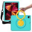 For iPad Pro 12.9 inch 2022/2021/2020/2018 EVA + PC Shockproof Tablet Case without Waterproof Frame(Glacier Green) - 1