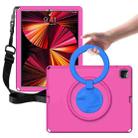 For iPad Pro 12.9 inch 2022/2021/2020/2018 EVA + PC Shockproof Tablet Case without Waterproof Frame(Rose Red) - 1