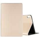 For Huawei Matepad 10.4 Elastic Leather TPU Protective Case with Holder(Gold) - 1