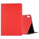 For Huawei Matepad 10.4 Elastic Leather TPU Protective Case with Holder(Red) - 1