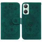 For Infinix Hot 20 5G Butterfly Rose Embossed Leather Phone Case(Green) - 1