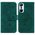 For Infinix Hot 20s Butterfly Rose Embossed Leather Phone Case(Green) - 1