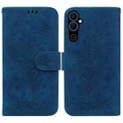 For Tecno Pova Neo 2 Butterfly Rose Embossed Leather Phone Case(Blue) - 1