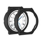 For Huawei GT3 Pro 43mm Fuel Injection Hollow Watch Protective Case(Black) - 1