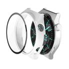 For Huawei GT3 Pro 46mm 2 in 1 PC Frame + Tempered Glass Film Watch Protective Case(White) - 1