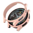 For Samsung Galaxy Watch5 Pro 45mm Fuel Injection Hollow Watch Protective Case(Pink) - 1