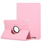 For Huawei Matepad 10.4 Litchi Texture Horizontal Flip 360 Degrees Rotation Leather Case with Holder(Pink) - 1