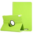 For Huawei Matepad 10.4 Litchi Texture Horizontal Flip 360 Degrees Rotation Leather Case with Holder(Green) - 1