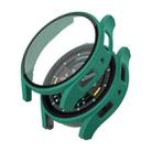 For Samsung Galaxy Watch5 Frosted PC + Tempered Film Integrated Watch Protective Case(Green) - 1