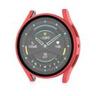 For Samsung Galaxy Watch 5 44mm Frosted PC + Tempered Film Integrated Watch Protective Case (Red) - 3