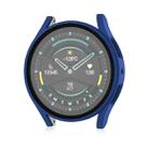 For Samsung Galaxy Watch 5 44mm Frosted PC + Tempered Film Integrated Watch Protective Case (Dark Blue) - 3