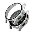 For Samsung Galaxy Watch 5 44mm Frosted PC + Tempered Film Integrated Watch Protective Case (Silver) - 1