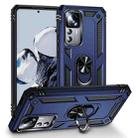 For Xiaomi 12T / 12T Pro Shockproof TPU + PC Phone Case with Holder(Blue) - 1