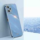 For OPPO K10x XINLI Straight Edge 6D Electroplate TPU Phone Case(Celestial Blue) - 1