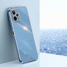 For Realme C31 XINLI Straight Edge 6D Electroplate TPU Phone Case(Celestial Blue) - 1