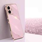 For vivo Y77 5G Global XINLI Straight 6D Plating Gold Edge TPU Phone Case(Cherry Purple) - 1