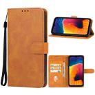 For Doogee V30 5G Leather Phone Case(Brown) - 1