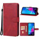 For Motorola Moto G Play 2023 Leather Phone Case(Red) - 1