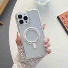 For iPhone 14 Plus 3 in 1 MagSafe Magnetic Phone Case(White) - 1