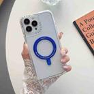 For iPhone SE 2022 / SE 2020 / 8 / 7 3 in 1 MagSafe Magnetic Phone Case(Blue) - 1