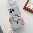 For iPhone XR 3 in 1 MagSafe Magnetic Phone Case(Black + White) - 1