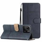 For Xiaomi Redmi 10A Business Style Cowhide Texture Leather Phone Case(Blue) - 1