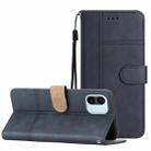 For Xiaomi Redmi A1 Business Style Cowhide Texture Leather Phone Case(Blue) - 1