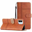 For Xiaomi Redmi A1 Business Style Cowhide Texture Leather Phone Case(Brown) - 1