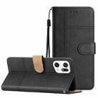 For OPPO Find X5 Pro Business Style Cowhide Texture Leather Phone Case(Black) - 1