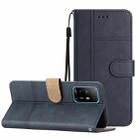 For OPPO A94 5G Business Style Cowhide Texture Leather Phone Case(Blue) - 1