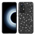 For Xiaomi 12T Pro Glitter Powder Shockproof TPU Protective Case(Black) - 1
