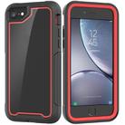 For iPhone SE 2020 & 8 & 7 Frame Series TPU + PC Dust-proof Scratch-proof Drop-proof Protective Case(Red) - 1