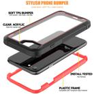 For iPhone SE 2020 & 8 & 7 Frame Series TPU + PC Dust-proof Scratch-proof Drop-proof Protective Case(Red) - 3