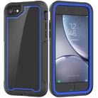 For iPhone SE 2020 & 8 & 7 Frame Series TPU + PC Dust-proof Scratch-proof Drop-proof Protective Case(Blue) - 1