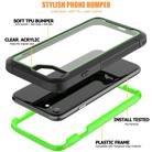 For iPhone SE 2020 & 8 & 7 Frame Series TPU + PC Dust-proof Scratch-proof Drop-proof Protective Case(Green) - 3