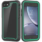 For iPhone SE 2020 & 8 & 7 Frame Series TPU + PC Dust-proof Scratch-proof Drop-proof Protective Case(Dark Green) - 1