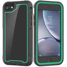 For iPhone SE 2020 & 8 & 7 Frame Series TPU + PC Dust-proof Scratch-proof Drop-proof Protective Case(Dark Green) - 1