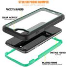 For iPhone SE 2020 & 8 & 7 Frame Series TPU + PC Dust-proof Scratch-proof Drop-proof Protective Case(Dark Green) - 2