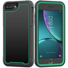 For iPhone 8 Plus & 7 Plus Frame Series TPU + PC Dust-proof Scratch-proof Drop-proof Protective Case(Dark Green) - 1