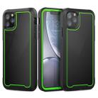 For iPhone 11 Pro Frame Series TPU + PC Dust-proof Scratch-proof Drop-proof Protective Case(Green) - 1