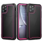 For iPhone 11 Pro Frame Series TPU + PC Dust-proof Scratch-proof Drop-proof Protective Case(Rose Red) - 1