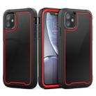 For iPhone 11 Frame Series TPU + PC Dust-proof Scratch-proof Drop-proof Protective Case(Red) - 1