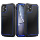 For iPhone 11 Frame Series TPU + PC Dust-proof Scratch-proof Drop-proof Protective Case(Blue) - 1