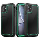 For iPhone 11 Frame Series TPU + PC Dust-proof Scratch-proof Drop-proof Protective Case(Dark Green) - 1