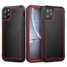 For iPhone 11 Pro Max Frame Series TPU + PC Dust-proof Scratch-proof Drop-proof Protective Case(Red) - 1